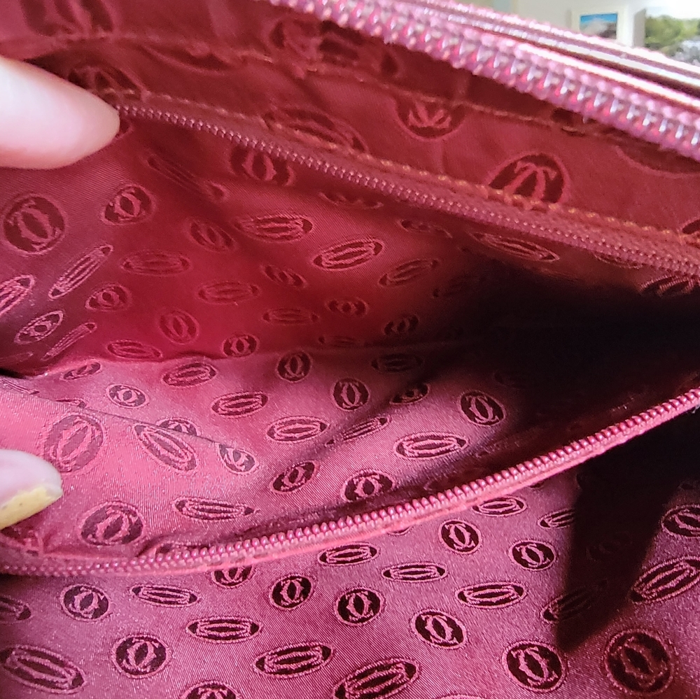 Purse. Clutch bag. Vintage Cartier leather - Picture 7 of 10